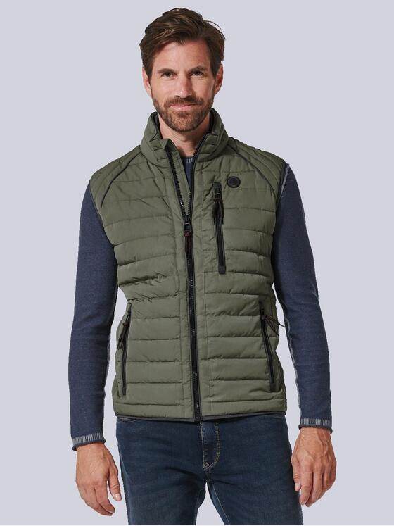 engbers Herren Steppweste regular Grün 35182