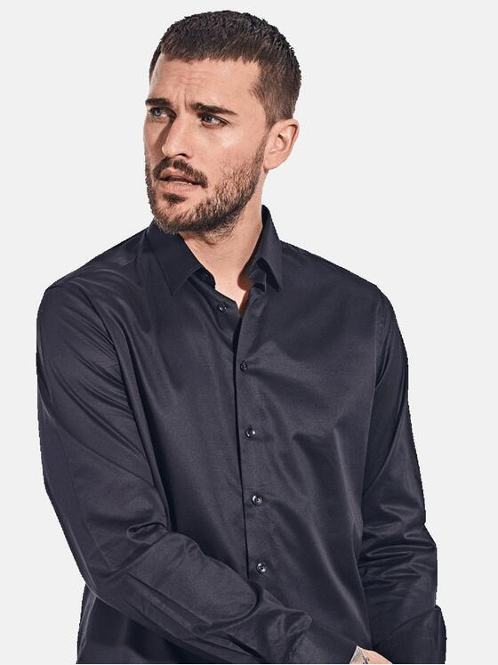 emilio adani Herren Hemd "My Favorite" Schwarz 30631