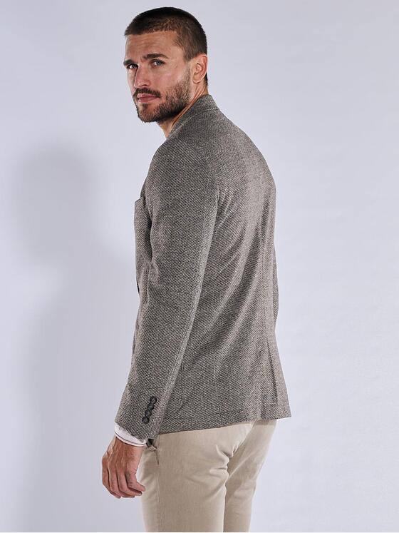 emilio adani Herren Freizeit-Sakko slim fit Braun 37255