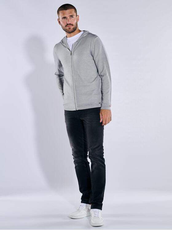 emilio adani Herren Cardigan uni Grau 37434