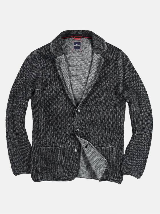 engbers Herren Hochwertiges Stricksakko Schwarz 28952
