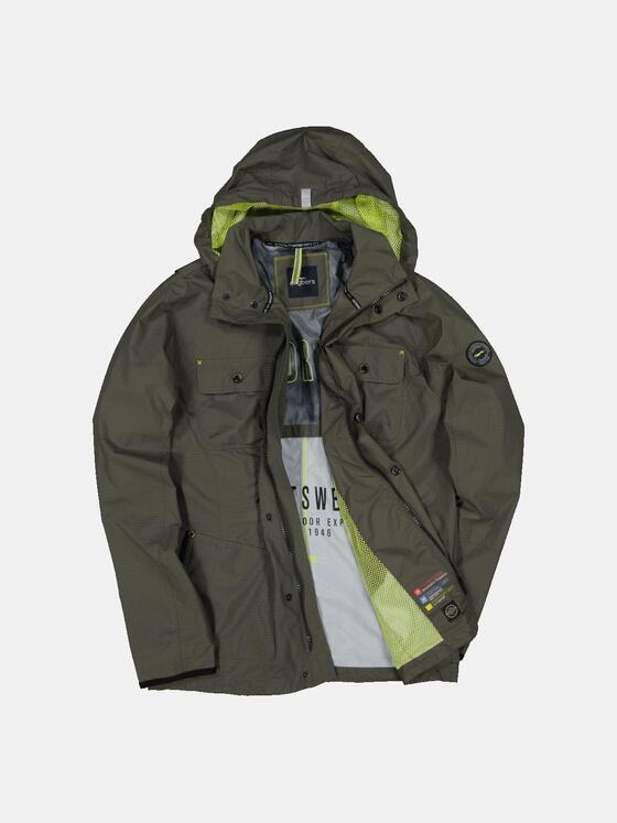 engbers Herren Funktionsjacke mit abnehmbarer Kapuze Grün 34437