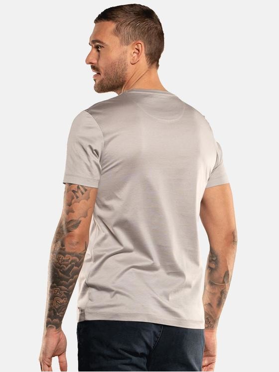 emilio adani Herren T-Shirt uni Grau 35152