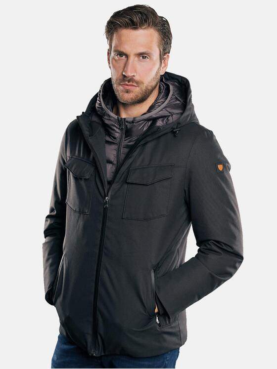 emilio adani Herren Jacke mit Sorona® Füllung Schwarz 30155
