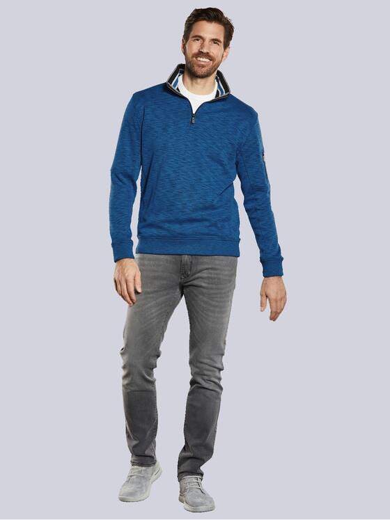 engbers Herren Sweatshirt mit Stehkragen Blau 34350
