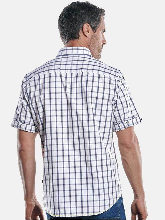 engbers Herren Hemd kariert Reinweiss 29754