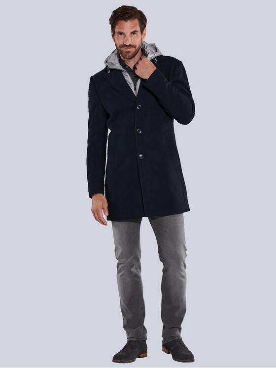 engbers Herren Mantel regular Blau 35484