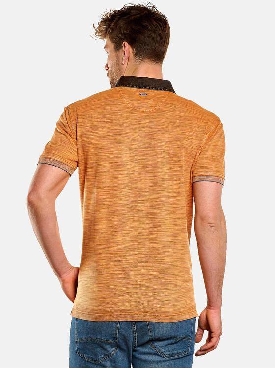 engbers Herren Polo-Shirt strukturiert Dunkelorange 33044