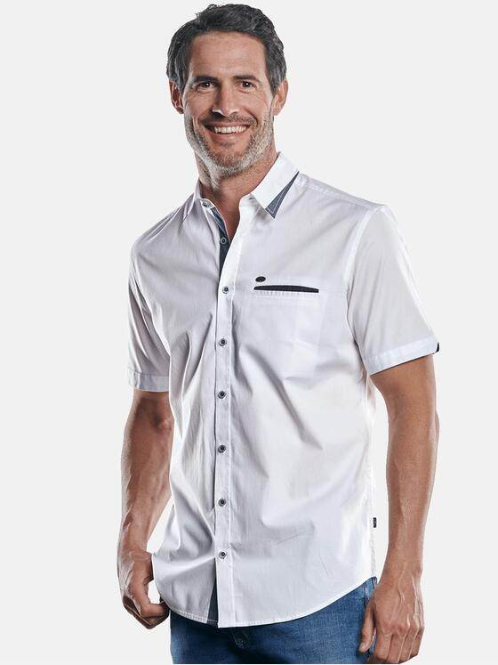 engbers Herren Hemd uni Reinweiss 30034