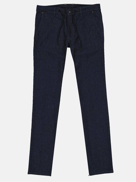 emilio adani Herren Chino mit Tunnelzug Blau 33326