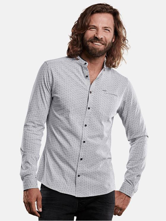 emilio adani Herren Hemd aus softem Baumwoll-Jersey Blau 28928