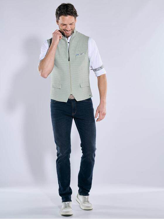 engbers Herren Sakko-Weste strukturiert Hellgruen 38401