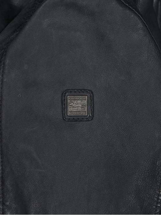 engbers Herren Lederjacke mit abnehmbarer Kapuze Grau 35442