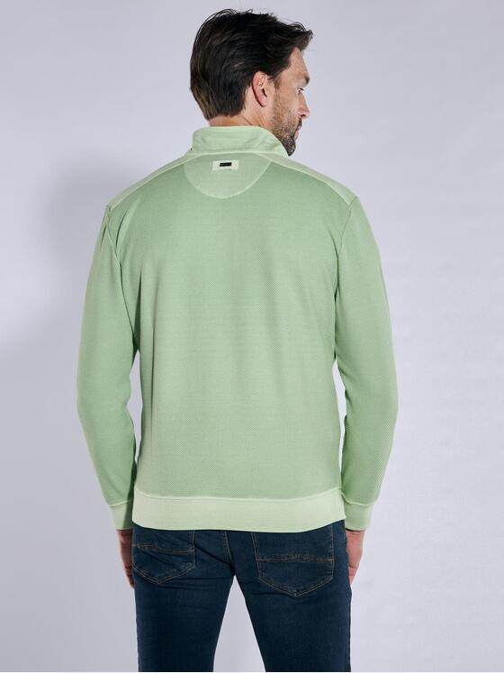 engbers Herren Sweatshirt mit Zipper Hellgruen 38133