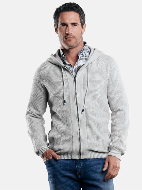 engbers Herren Cardigan Hellgrau 29295
