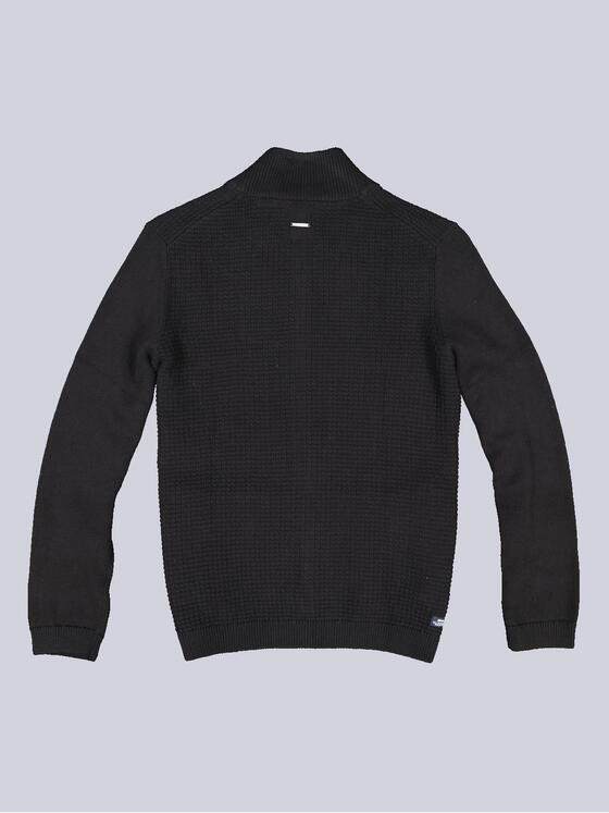 engbers Herren Strickjacke strukturiert Schwarz 33711