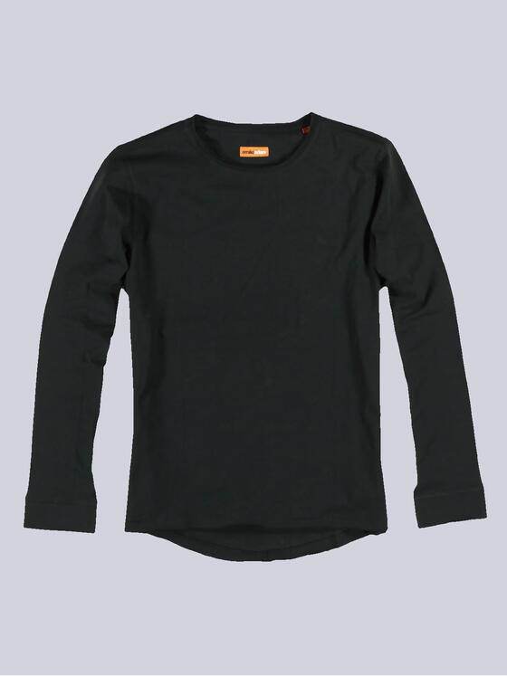 emilio adani Herren Langarm-Shirt "My Favorite" Schwarz 33483