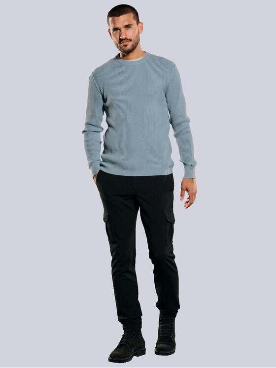 emilio adani Herren Pullover regular Blau 35412