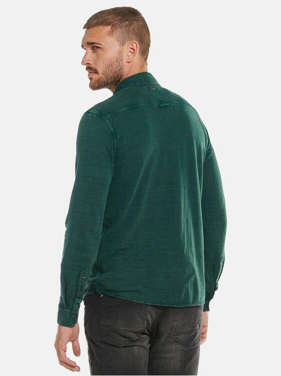 emilio adani Herren Polo-Shirt langarm Türkis 32295