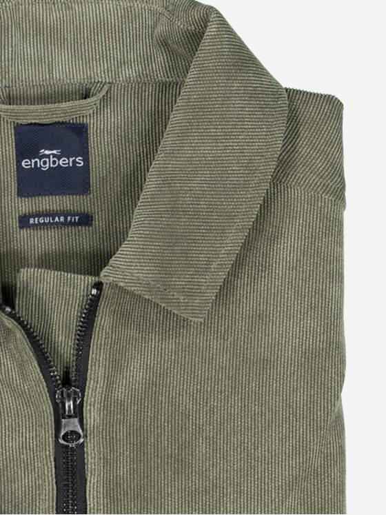 engbers Herren Overshirt uni Grün 37603