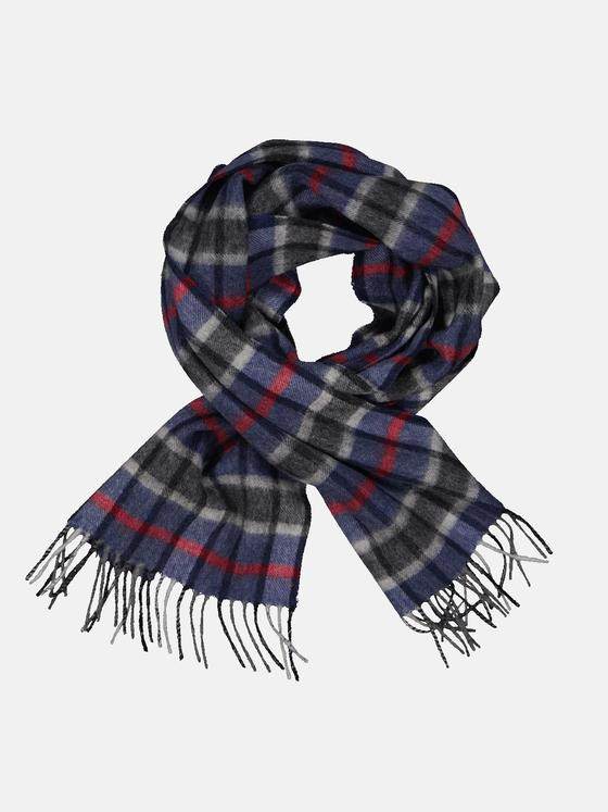 engbers Herren Schal gemustert Saphirblau 33917