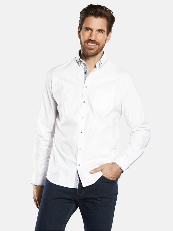 engbers Herren Langarm-Hemd "My Favorite" Blau 34364