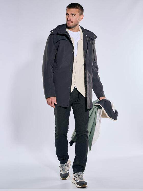 emilio adani Herren 2 in 1 Jacke mit Funktion Grau 39328