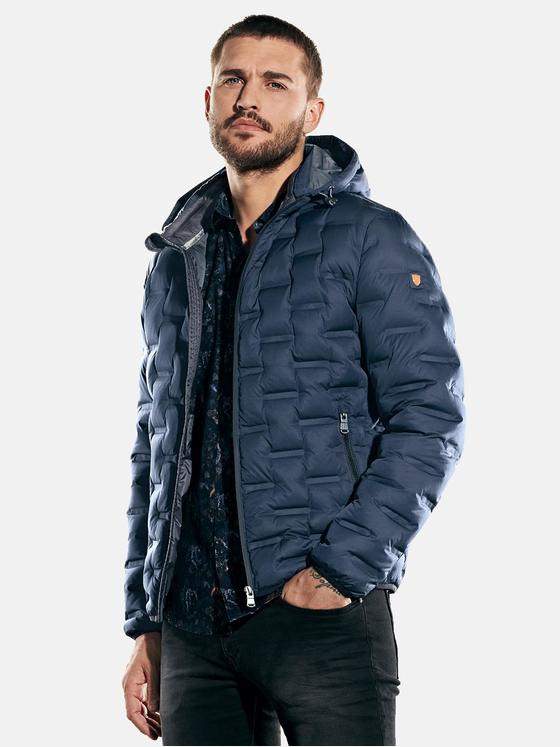 emilio adani Herren Jacke in neuer Steppoptik Blau 31860