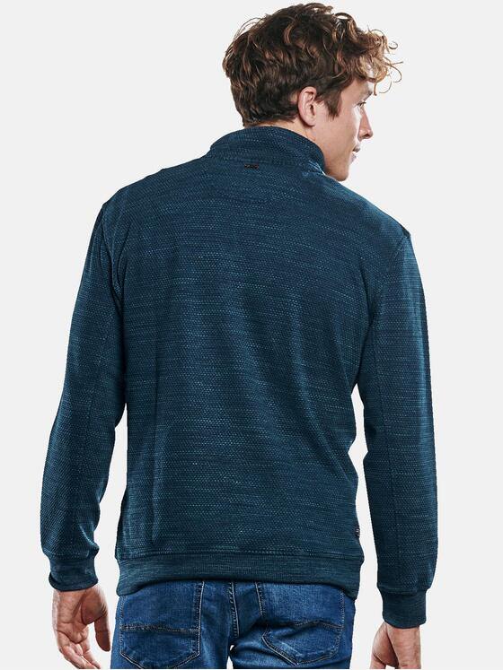 engbers Herren Sportliches Rugby-Shirt Petrolblau 30268