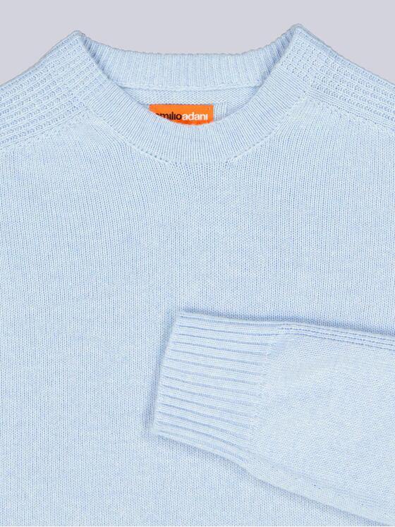 emilio adani Herren Strickpullover strukturiert Hellblau 39696