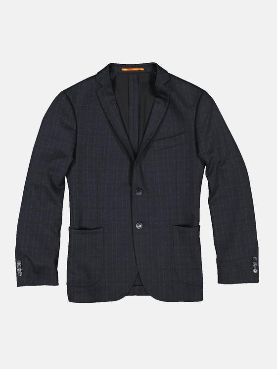 emilio adani Herren Sakko dezent kariert Blau 33684