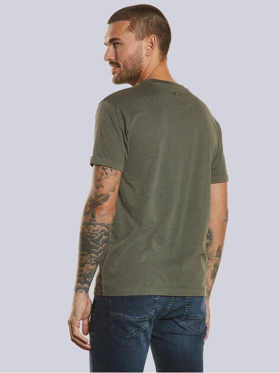 emilio adani Herren T-Shirt uni Grün 34551