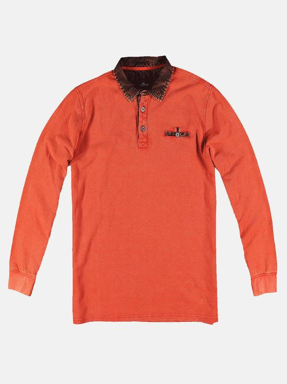 engbers Herren Sportives Poloshirt Dunkelorange 31111