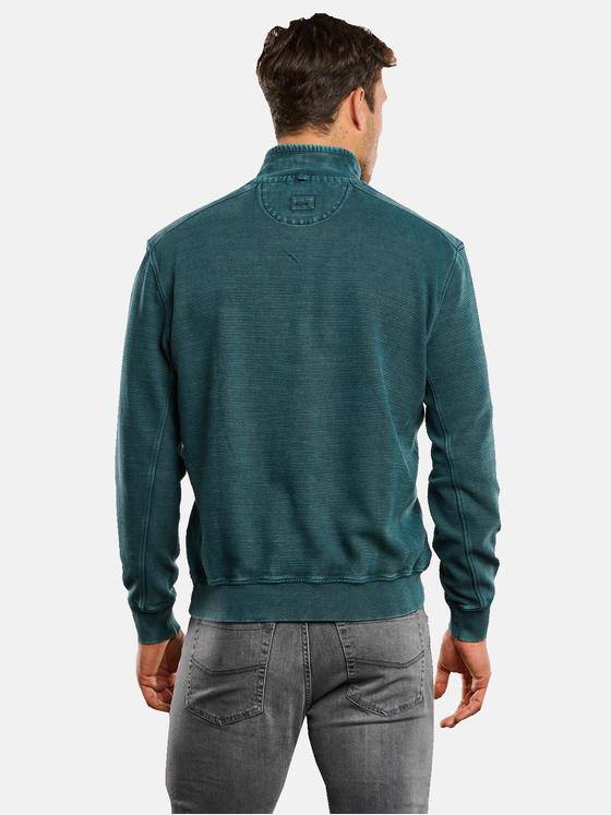 engbers Herren Sweatshirt mit Stehkragen Türkis 33762