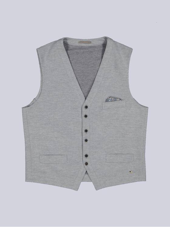 emilio adani Herren Sakko-Weste slim fit Grau 36378