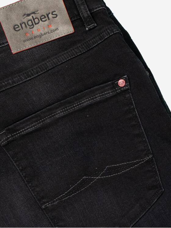 engbers Herren Super-Stretch-Jeans slim fit Schwarz 37529