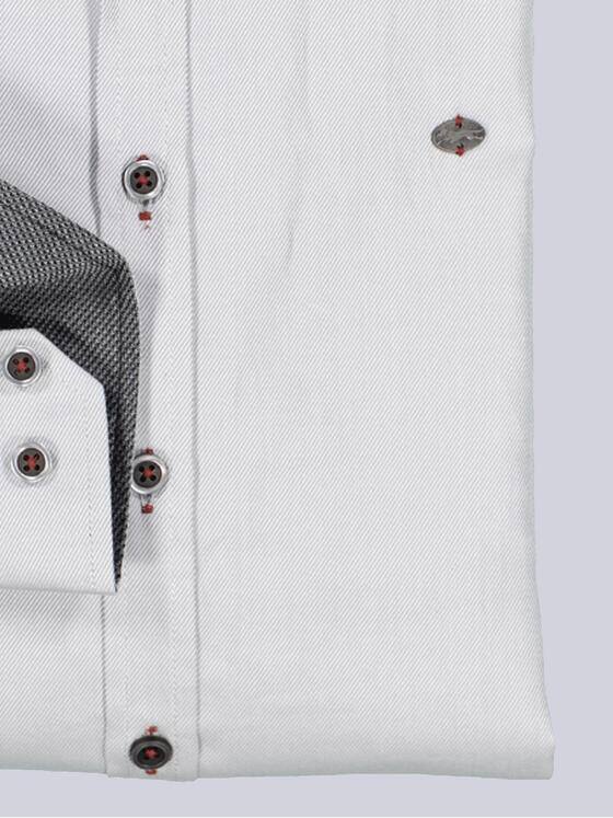 engbers Herren Langarm-Hemd uni Grau 35325