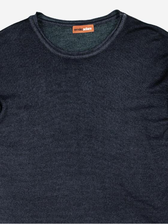 emilio adani Herren Pullover uni Blau 37805