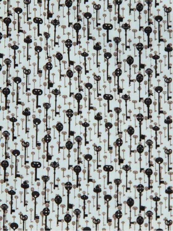 emilio adani Herren Langarmhemd mit stylischem All-Over Print Blau 31235