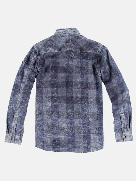 engbers Herren Langarm-Hemd kariert Indigoblau 31884