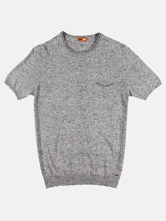 emilio adani Herren modischer Halbarm Pullover aus italienischem Garn Grau 29535