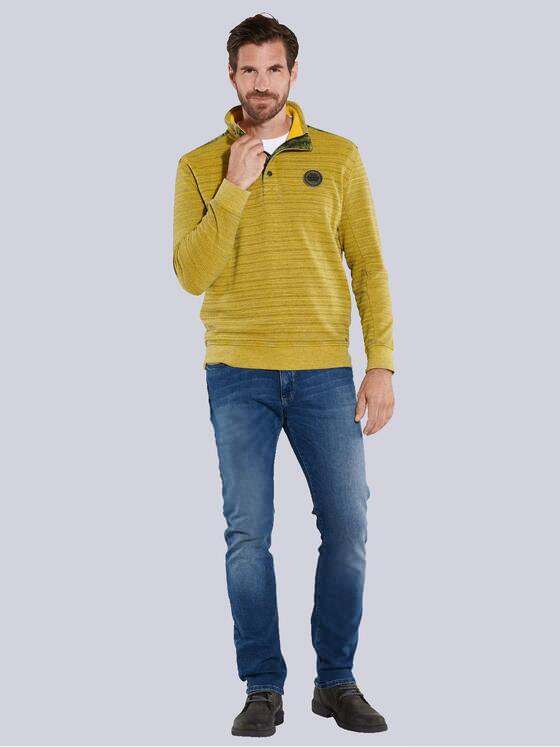 engbers Herren Sweatshirt mit Stehkragen Gelb 35670