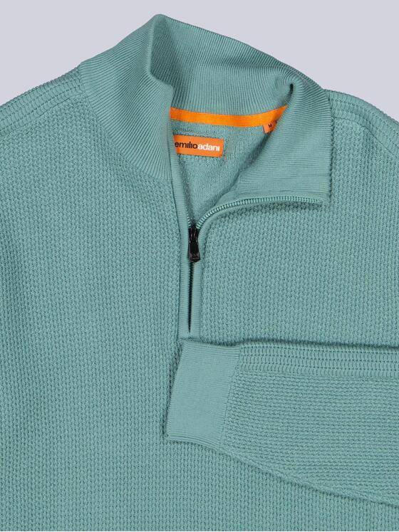 emilio adani Herren Pullover Polokragen Gruen 39974