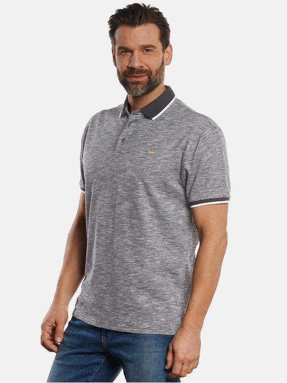 engbers Herren Polo-Shirt in Jaquard-Optik Brilliantblau 32043