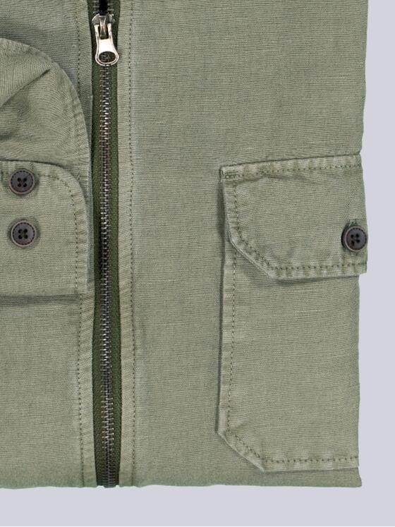 engbers Herren Overshirt in Halbleinen-Qualität Oliv 38661