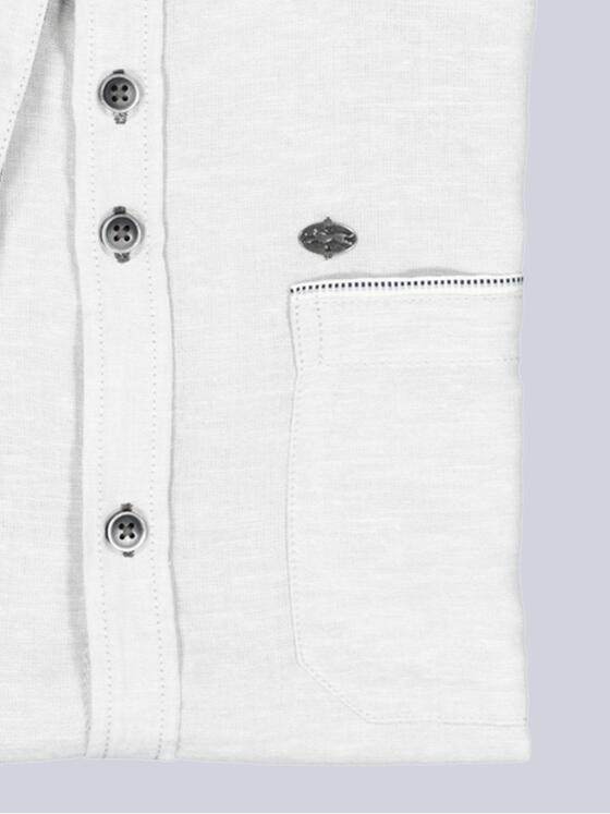 engbers Herren Kurzarm-Hemd mit Leinenanteil Silbergrau 38646