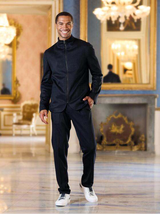 emilio adani Herren Sakko aus italienischem Garn Saphirblau 39141