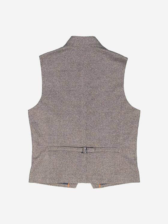 emilio adani Herren Sakko-Weste slim fit Hellbraun 37256