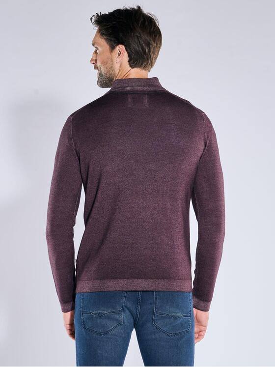 ENGBERS GERMANY Herren Pullover mit Merinowolle Bordeaux 39624