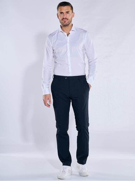 emilio adani Herren Anzug-Hose slim fit Blau 37373